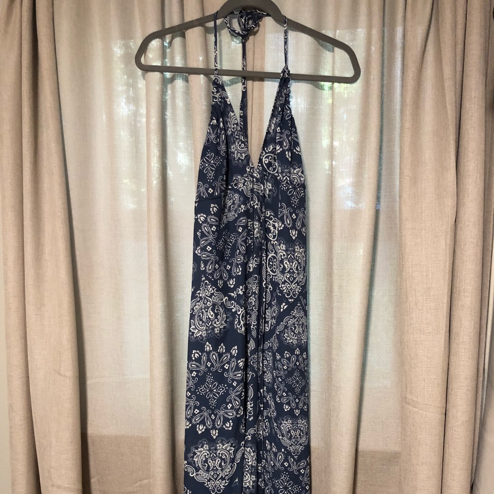 Floor length Halter Maxi